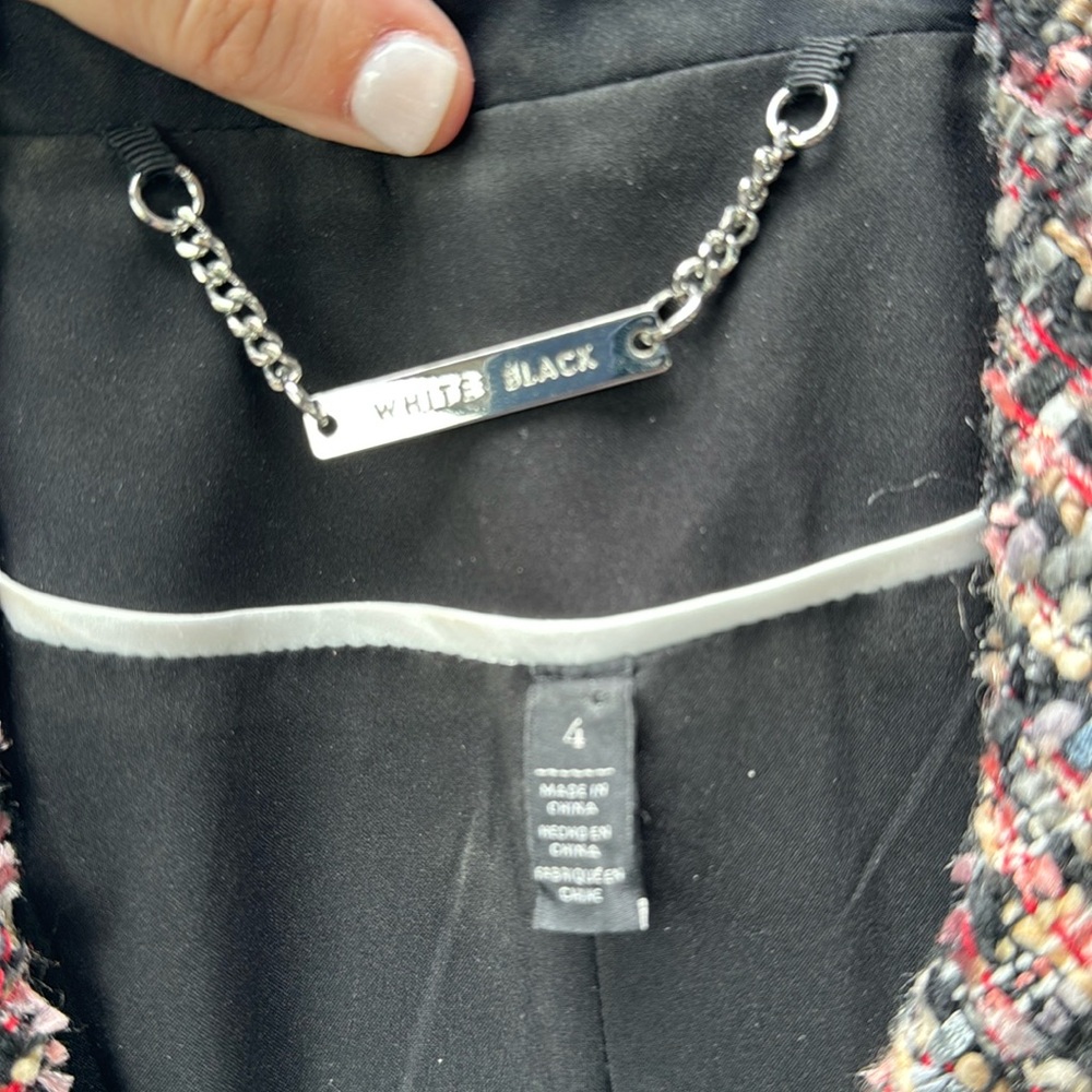 White House black market tweed blazer